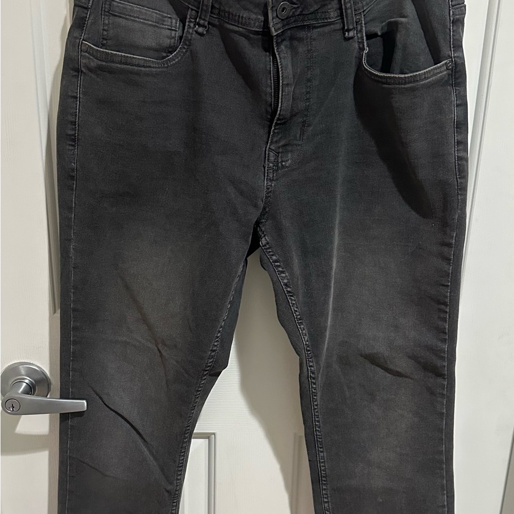 NYC Black Skinny Jeans with Worn-In Style